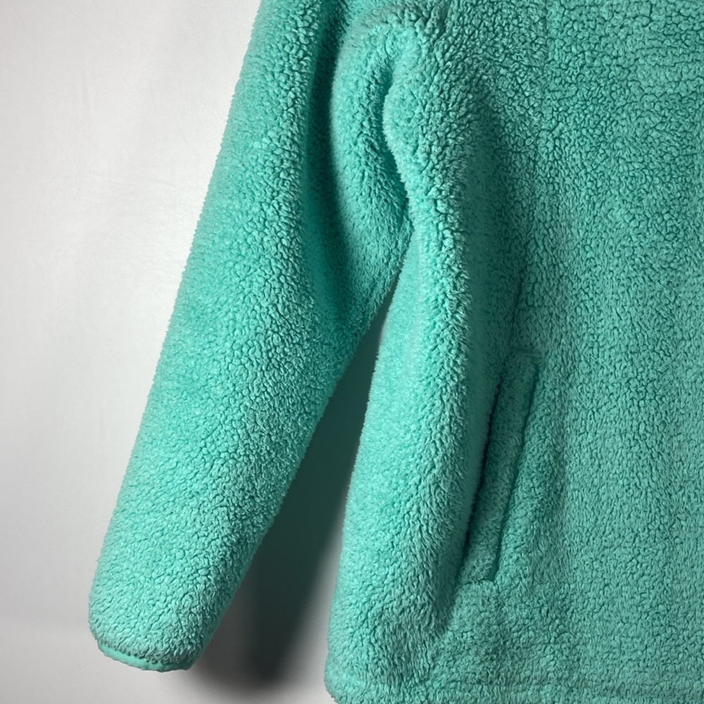 The North Face Jacket Girls Size 10/12 Mint Green Soft Warm High or Low Collar - Picture 5 of 11